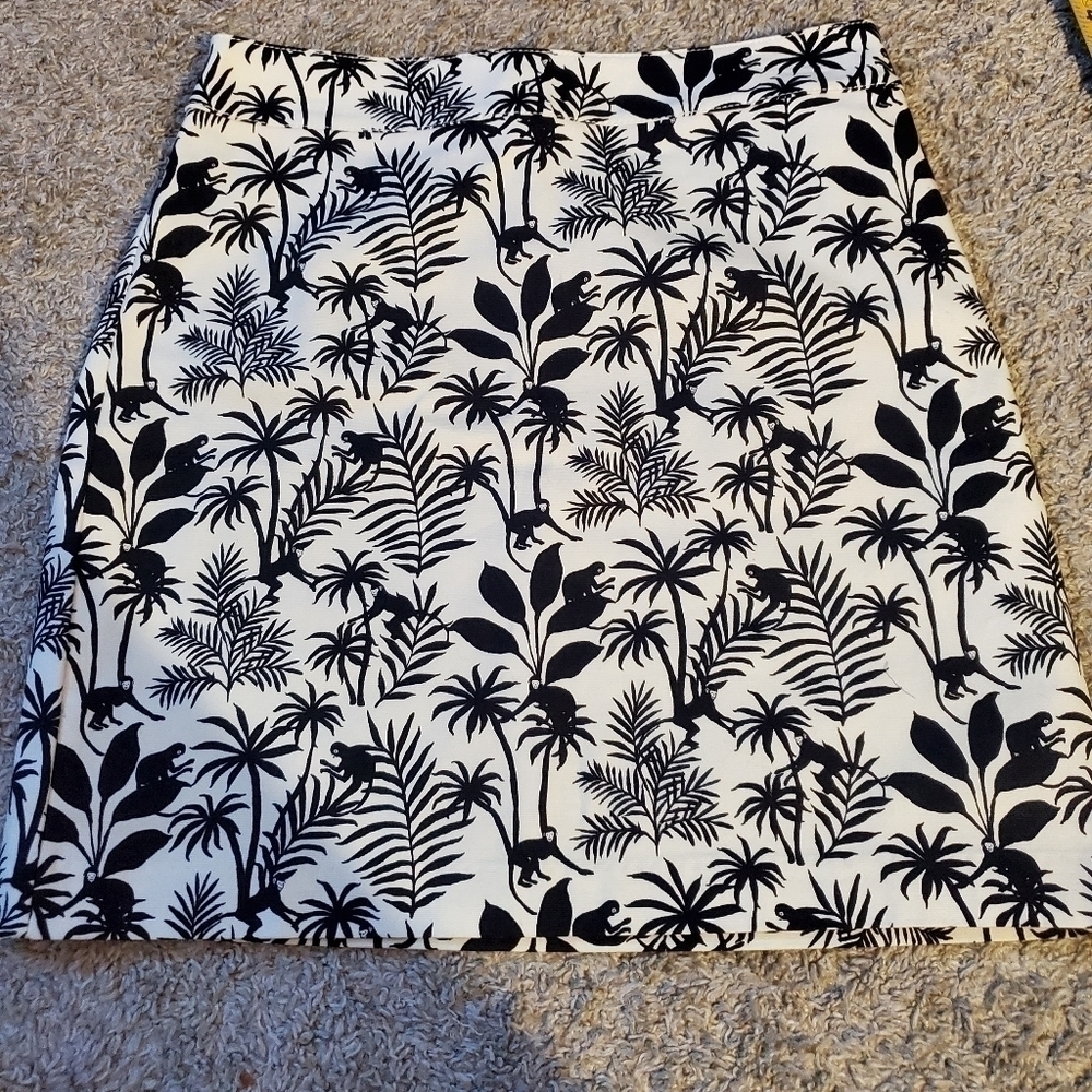 𝅺TALBOTS Petites Tropical Monkey Skirt - Picture 2 of 7